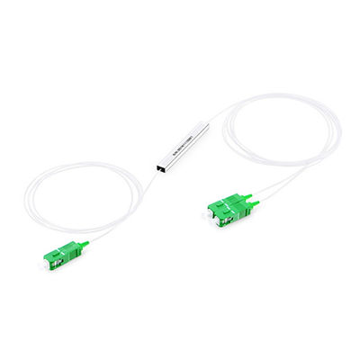 1310nm 1550nm longitud de onda PLC Fibra óptica de división para la red FTTX longitud personalizada