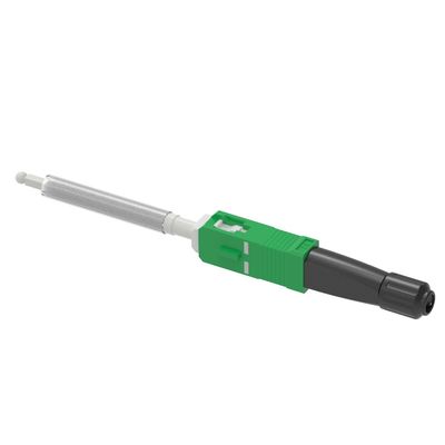 Conector rápido de fibra óptica de red FTTH Simplex SC con 10 veces de reutilización y UPC pulido