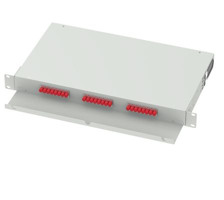 Mejores 24 puertos FC UPC Cuadro de distribución óptica 19 pulgadas Panel de parche para la red FTTX 5