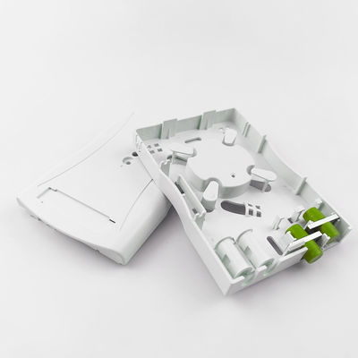 2 núcleos FC/APC Panel de enchufe de placa frontal de fibra óptica de plástico para red LAN con cable en interiores
