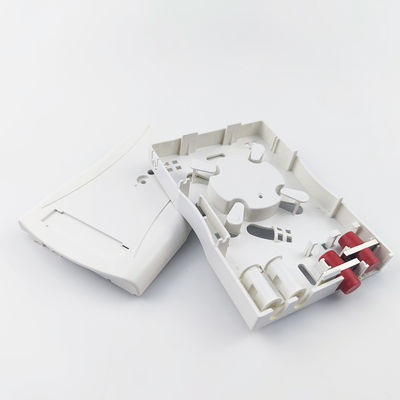 Panel de conexión de la placa frontal de fibra óptica de plástico gris FC/UPC 2 núcleos para red FTTH interior