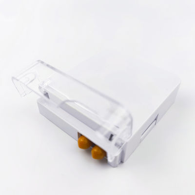 Redes FTTH de interior APC de plástico de fibra óptica de la placa de socket de la cara Panel 2 núcleos ST con 5