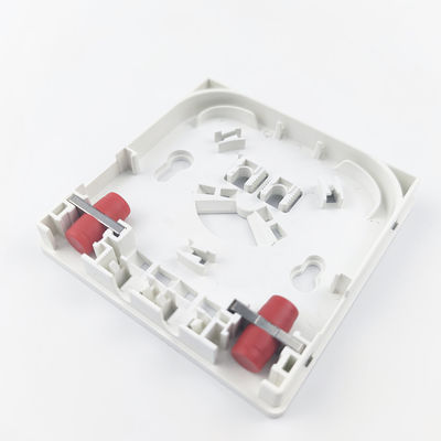114*85*21mm FC/UPC Panel de conexión de la placa frontal de fibra óptica de plástico para redes FTTH en interiores