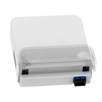 Panel de conexión de fibra óptica de 115*86*22 mm para instalación de redes FTTH compactas en interiores