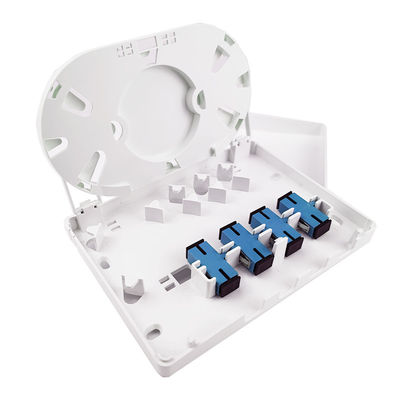 152*110*31mm SC/UPC Fibra óptica de plástico panel de conexión de la placa frontal para la red FTTH interior