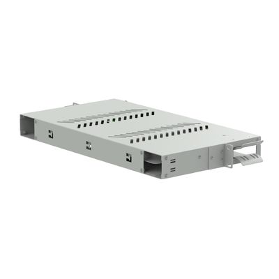FTTX 24 puertos Sub ODF tipo swing SC APC Panel de parches de fibra óptica para equipos ópticos