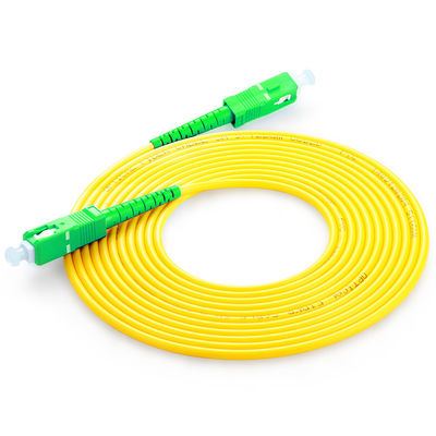 Conexión de fibra óptica SC Cordón de parcheado de fibra óptica para equipos de APC 5