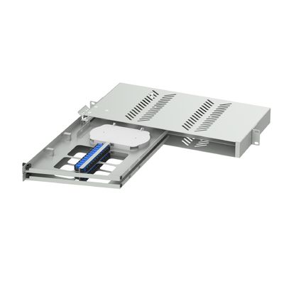 Centro de datos óptimo de 24 puertos de 19 pulgadas Tipo de oscilación SC UPC Panel de parches de fibra óptica Sub ODF