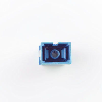 1 puerto PBT material sin orejas y a prueba de polvo Simplex acoplador SC adaptador de fibra óptica con UPC