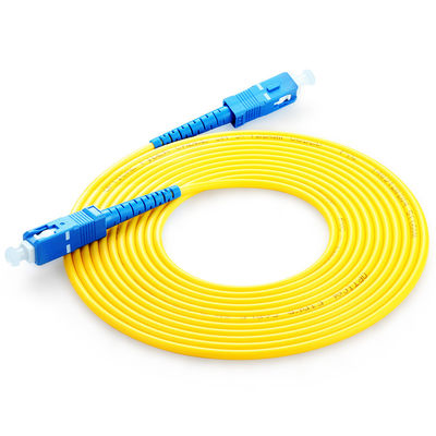 Equipo de fibra óptica SC UPC Cordón de parche de fibra óptica para conexión de fibra óptica rápida