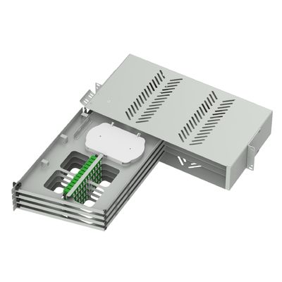 19 pulgadas de centro de datos de fibra óptica panel de parche Sub ODF con LC APC tipo swing y 5