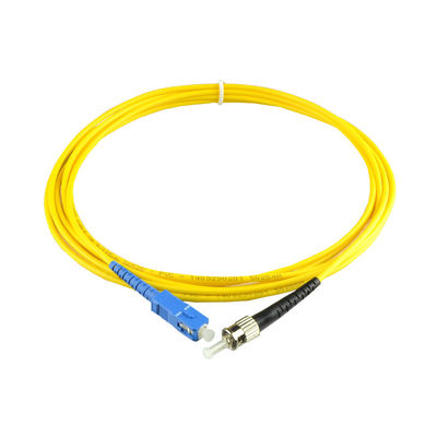 Cordón de parche de fibra óptica de longitud personalizable SC ST para equipos de primera categoría