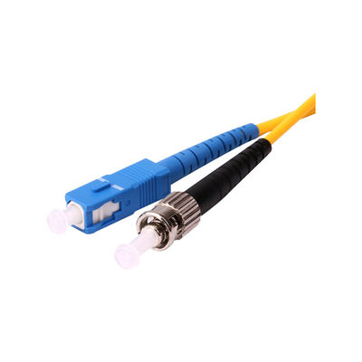 Cordón de parche de fibra óptica de longitud personalizable SC ST para equipos de primera categoría