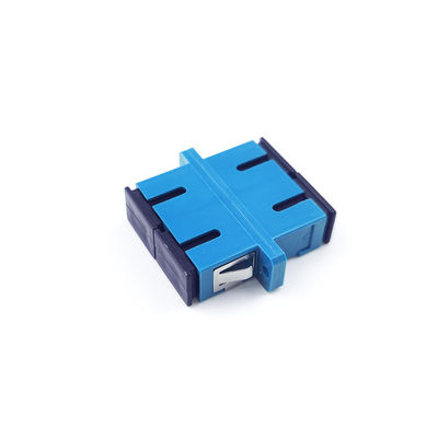 Adaptador de fibra óptica FTTH SC con material PBT de acoplador dúplex a prueba de polvo con orejas UPC
