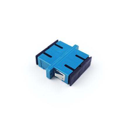 Adaptador de fibra óptica FTTH SC con material PBT de acoplador dúplex a prueba de polvo con orejas UPC
