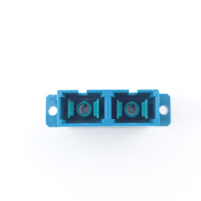 Adaptador de fibra óptica FTTH SC con material PBT de acoplador dúplex a prueba de polvo con orejas UPC