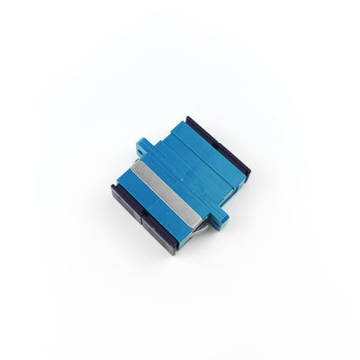 Adaptador de fibra óptica FTTH SC con material PBT de acoplador dúplex a prueba de polvo con orejas UPC