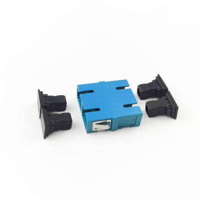 Adaptador de fibra óptica SC/UPC dúplex para FTTH a prueba de polvo Adaptador de puertos sin orejas 2