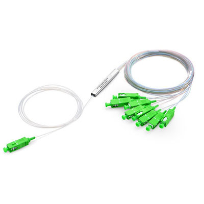 1310nm 1550nm longitud de onda PLC Fibra óptica de división para la red FTTX longitud personalizada