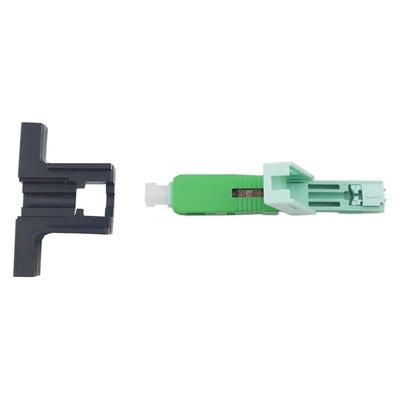 Simplex SC Conector rápido de fibra óptica UPC pulido para el ensamblaje de campo FTTH de cable de caída