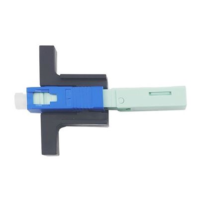 Simplex SC Conector rápido de fibra óptica UPC pulido para el ensamblaje de campo FTTH de cable de caída