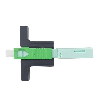Simplex SC Conector rápido de fibra óptica UPC pulido para el ensamblaje de campo FTTH de cable de caída