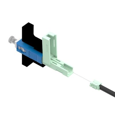 Simplex SC Conector rápido de fibra óptica UPC pulido para el ensamblaje de campo FTTH de cable de caída