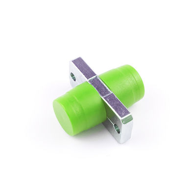 Adaptador de fibra óptica FTTH Simplex APC FC con color verde y característica rectangular