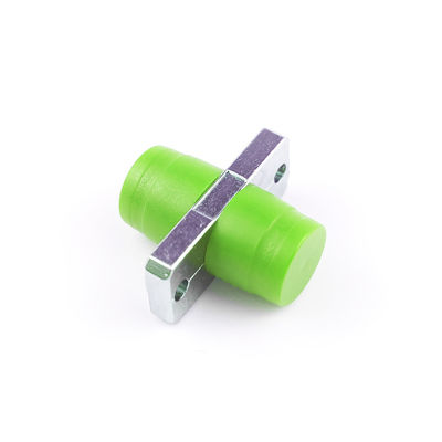 Adaptador de fibra óptica FTTH Simplex APC FC con color verde y característica rectangular