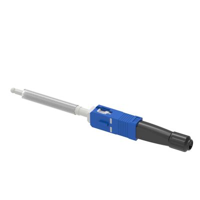 Conector rápido de fibra óptica de red FTTH Simplex SC con 10 veces de reutilización y UPC pulido