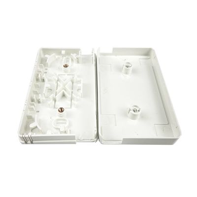 Panel de conexión de placa de fachada de fibra óptica de plástico ABS de 2 núcleos para red FTTX interior