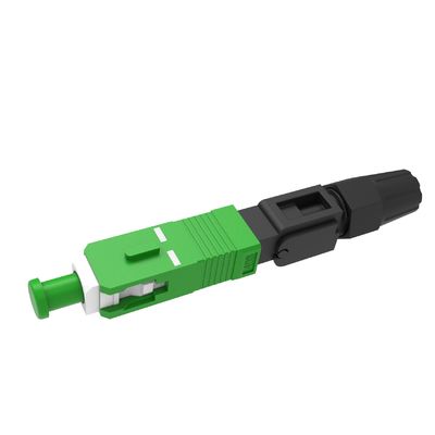 Simplex SC Conector rápido de fibra óptica UPC pulido para el montaje de campo FTTH en red