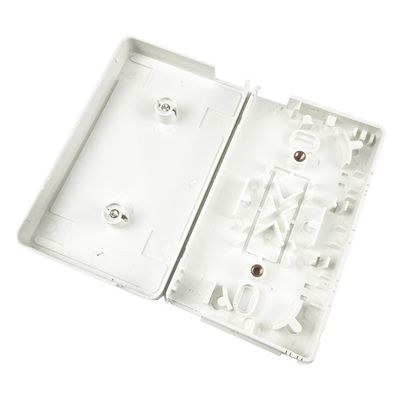 Panel de conexión de placa de fachada de fibra óptica de plástico ABS de 2 núcleos para red FTTX interior