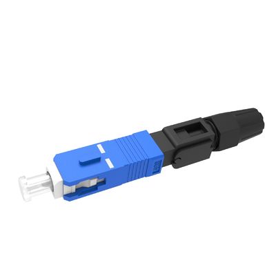 Simplex SC Conector rápido de fibra óptica UPC pulido para el montaje de campo FTTH en red