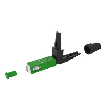 Simplex SC Conector rápido de fibra óptica UPC pulido para el montaje de campo FTTH en red