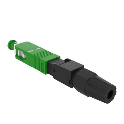 Simplex SC Conector rápido de fibra óptica UPC pulido para el montaje de campo FTTH en red