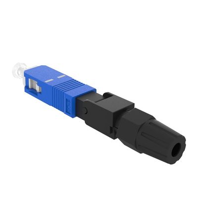 Simplex SC Conector rápido de fibra óptica UPC pulido para el montaje de campo FTTH en red
