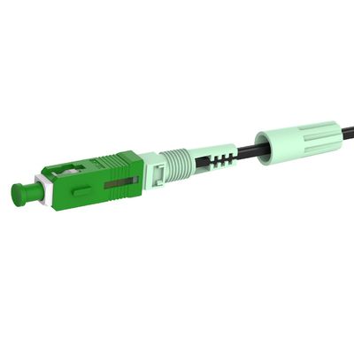 Conector rápido de fibra óptica de red Simplex SC con cable de caída pulido UPC -40- 85C