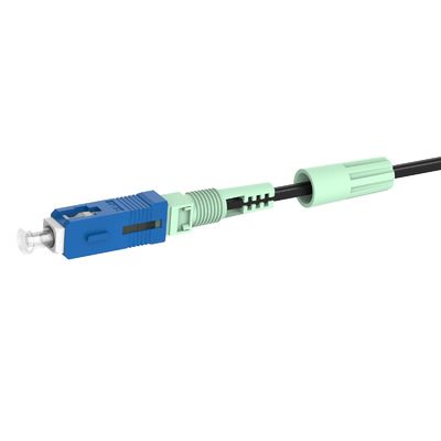 Conector rápido de fibra óptica de red Simplex SC con cable de caída pulido UPC -40- 85C
