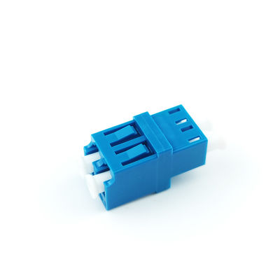 Adaptador de fibra óptica UPC de doble puerto de brida estándar sin orejas para FTTH