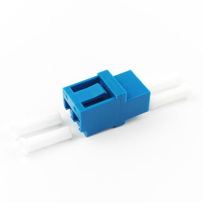 Adaptador de fibra óptica UPC de doble puerto de brida estándar sin orejas para FTTH