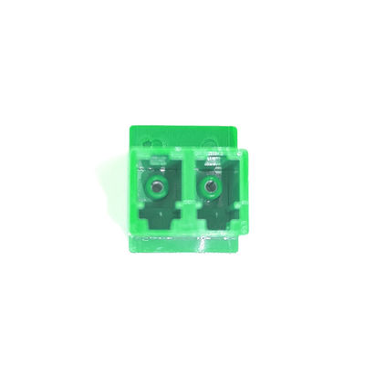 Adaptador de fibra óptica de APC B LC sin orejas verde para aplicaciones FTTH