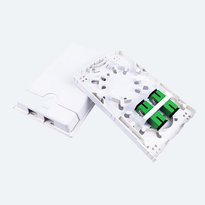 Panel de conexión de la placa frontal de fibra óptica de plástico para FTTH e instalación en núcleos blancos 2