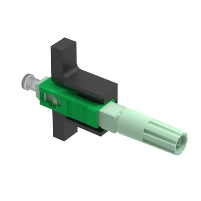 SC APC Conector rápido de fibra óptica para ensamblaje de campo de red pérdida de retorno APC≥55dB