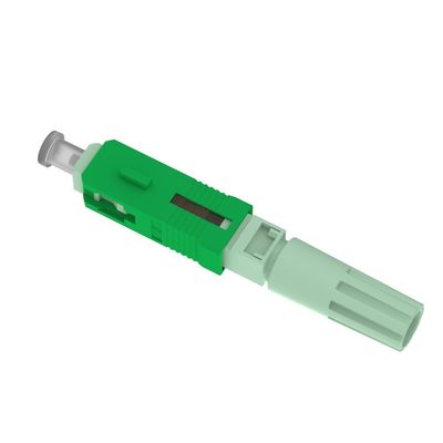 SC APC Conector rápido de fibra óptica para ensamblaje de campo de red pérdida de retorno APC≥55dB