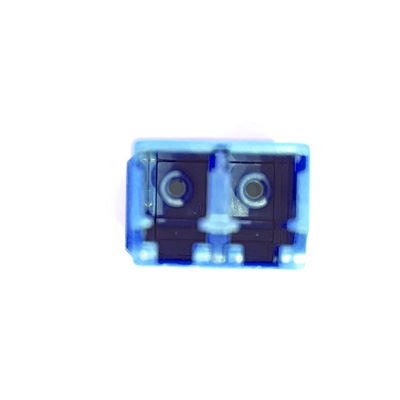 FTTH Duplex LC UPC Adaptador de fibra óptica 2 puertos acoplador PBT Diseño sin orejas para redes