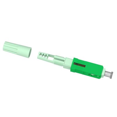 SC APC Conector rápido de fibra óptica para ensamblaje de campo de red pérdida de retorno APC≥55dB
