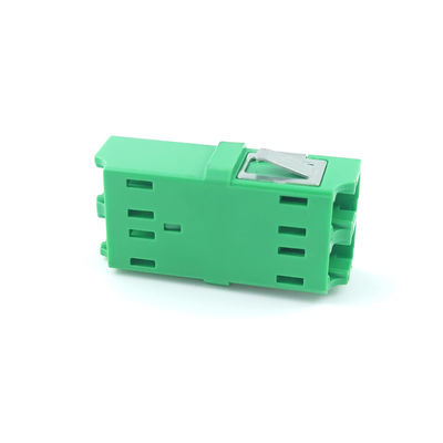 Adaptador de fibra óptica LC APC sin orejas de 2 puertos para conexión de fibra óptica