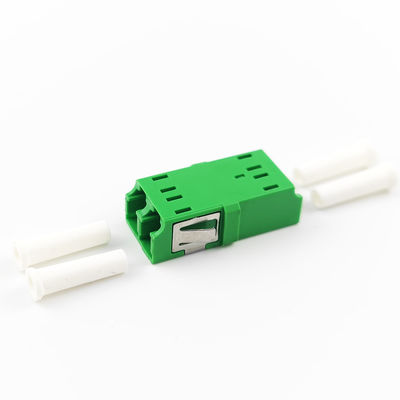 Adaptador de fibra óptica LC APC sin orejas de 2 puertos para conexión de fibra óptica