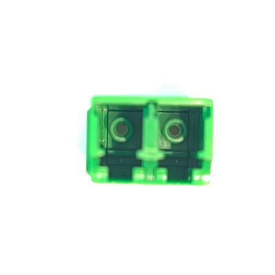 Adaptador de fibra óptica LC APC sin orejas de 2 puertos para conexión de fibra óptica
